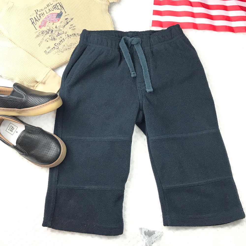 COPY - Gymboree black fleece pull on infant pants 12/18